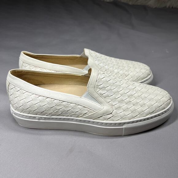 M. Gemi Sneakers Womens 7.5 The Cerchio Due Woven Nubuck Slip-on  Italian Made - Picture 7 of 13